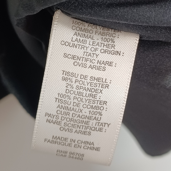 Rebecca Taylor Goth Grunge 100% Lamb Leather Trim Sz 6 Fit & Flare Dress - Picture 13 of 13